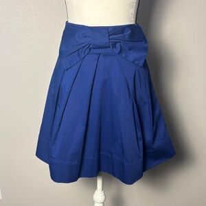 Twenty One Cobalt Bow Front Skirt (Size M)